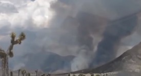 VIDEO: Dikke zwarte rookwolken vastgelegd boven ‘UFO-basis’ Area 51