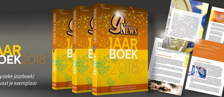 Exclusief verkrijgbaar: het NineForNews Jaarboek 2018. Bestel alvast je exemplaar