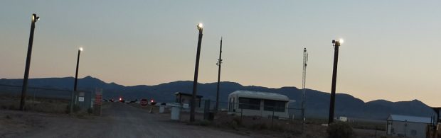 UFO-jager spot nieuwe ondergrondse basis bij Area 51. Bekijk de beelden