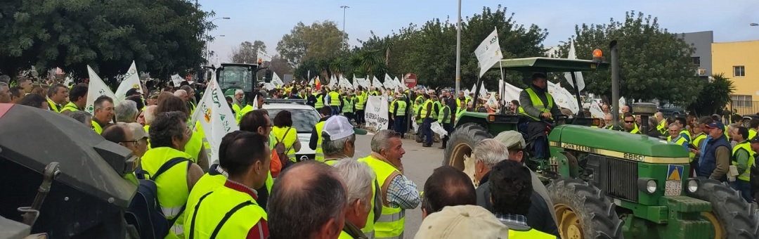 Spaanse boeren massaal in gele hesjes de straat op. De grote media ‘doen hun best om dit te verbergen’