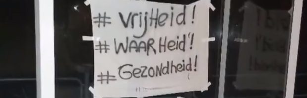 Friesland komt in verzet tegen coronabeleid: ‘1,5 meter = niet ok!’ en ‘Nood breekt wet, maar nooit de grondwet’