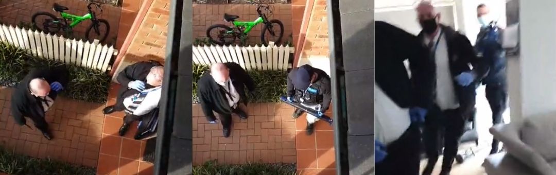 Schokkend: Politie beukt deur in en arresteert man om coronavideo op Facebook