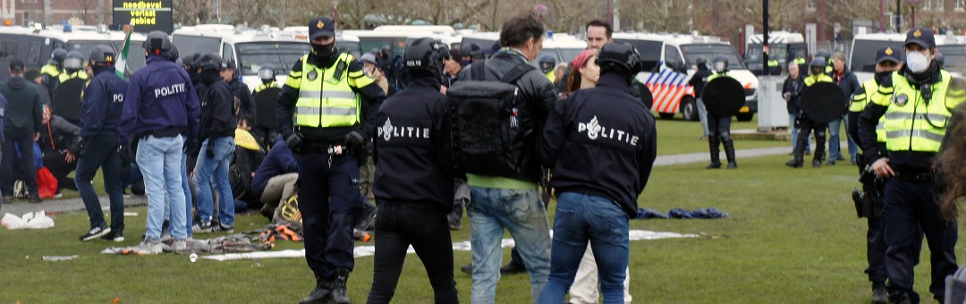 Kamervragen aan minister Grapperhaus over buitensporig politiegeweld bij coronademonstraties