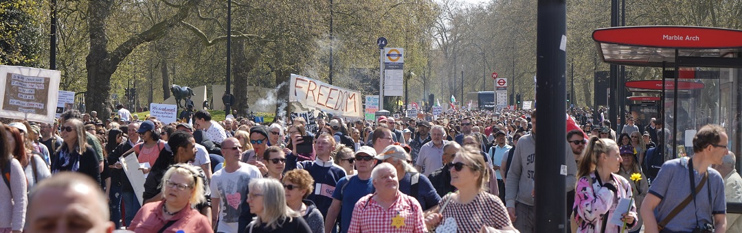 Grootste vrijheidsdemonstratie tot nu toe in Londen: ‘Arresteer Matt Hancock!’