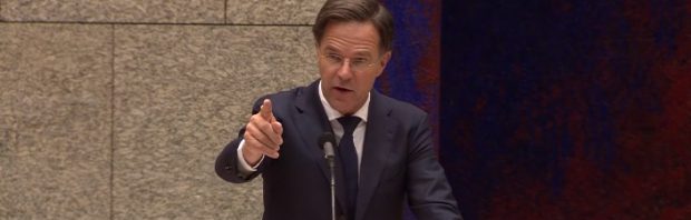 ‘Het debat van morgen kan maar over 1 onderwerp gaan. Rutte: functie elders’