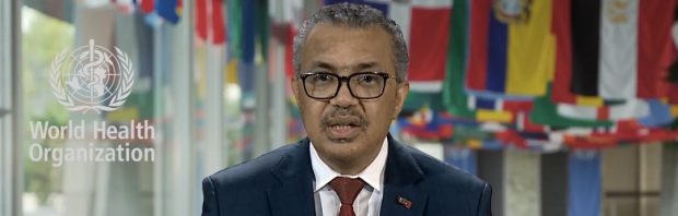 WHO-baas Tedros verspreekt zich: sommige landen geven boosters om kinderen te doden