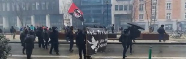 Videos: Antifa stört Massenprotest gegen Corona-Politik in Brüssel
