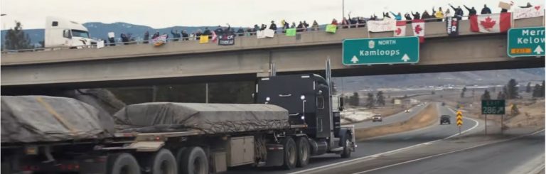 Canadese ‘vrijheidstruckers’ vormen ’s werelds langste konvooi: 50.000 trucks, 70 kilometer lang
