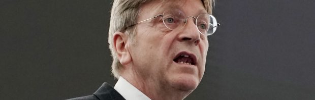 Europarlementariër Guy Verhofstadt krijgt volle laag: ‘Vuile oorlogshitser’