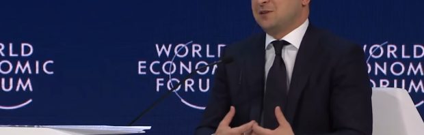 Oekraïense president Zelenski spreekt World Economic Forum toe, dit is zijn boodschap