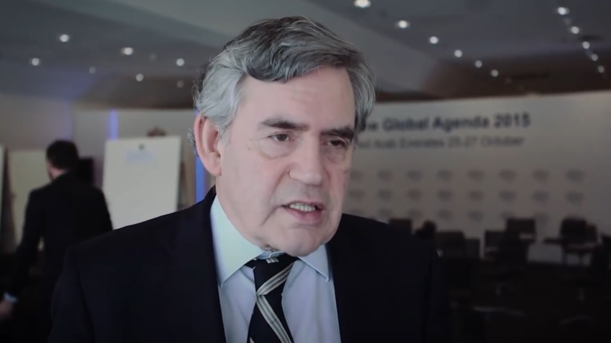 Het was allemaal gepland: dit zei oud-premier Gordon Brown in 2015 over de Great Reset