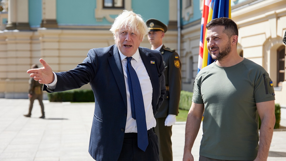 Premierminister Boris Johnson sabotierte das Friedensabkommen zwischen der Ukraine und Russland.