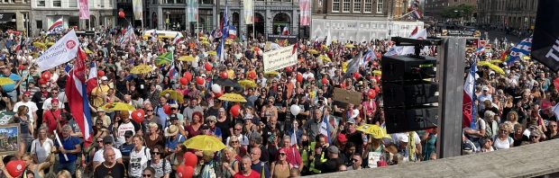 Gideon van Meijeren op de Dam: ‘Mijn batterij is 100% opgeladen om strijd aan te gaan met globalistische landverraders’
