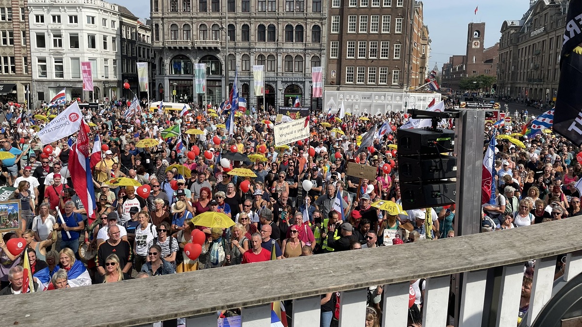 Gideon van Meijeren op de Dam: ‘Mijn batterij is 100% opgeladen om strijd aan te gaan met globalistische landverraders’