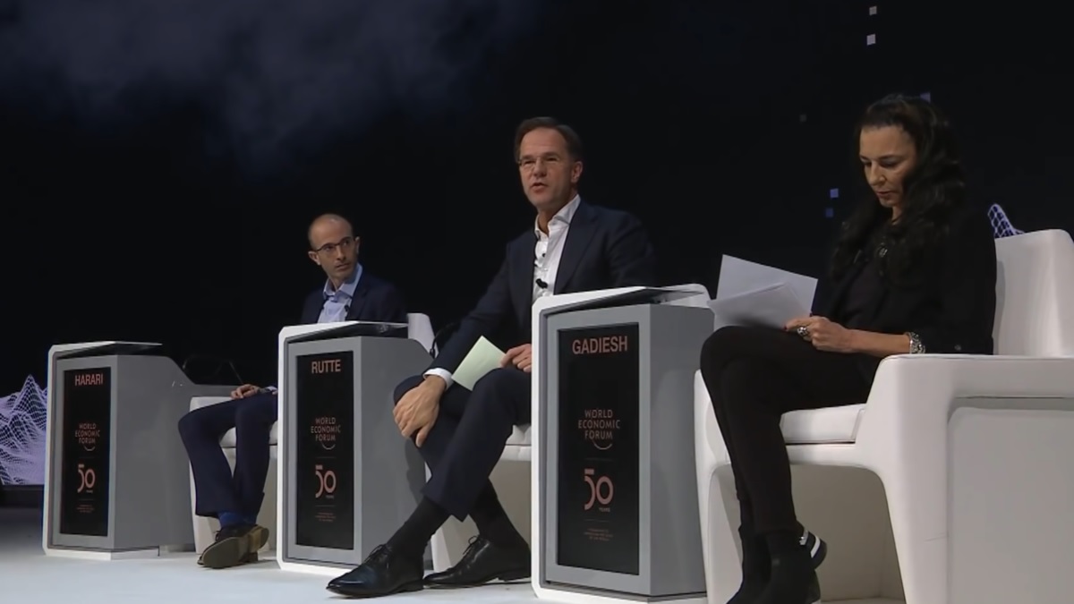 Premier Rutte over Schwab-adviseur Yuval Harari: ‘Het is een ongelooflijk knappe vent’