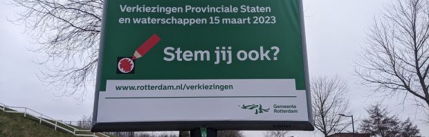 ‘Wie niet stemt, geeft de slopers van Nederland de wind in de zeilen’