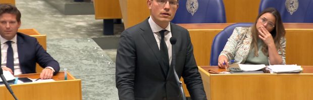 Pepijn van Houwelingen roept AIVD op: ‘Complottheorie! Dat mag niet! Doe er wat aan!’