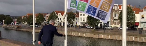 Raadslid wil dat gemeente Den Haag Great Reset-vlag bij stadhuis verwijdert