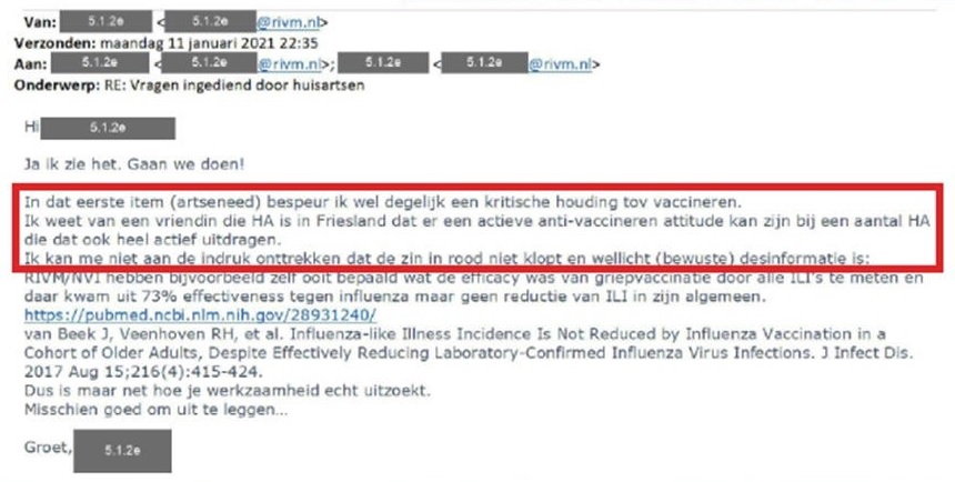 Meest prangende vraag artsen over covidprik niet behandeld tijdens webinar, want 'desinformatie' 2 vra