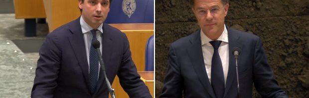 Rutte speelt complot-kaart nadat Baudet hem confronteert: ‘Dit is allemaal conspiracy’