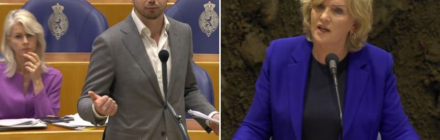 Minister Dijkstra krijgt spiekbriefje na lastige vragen Van Meijeren: ‘Ik ben even afgeleid’