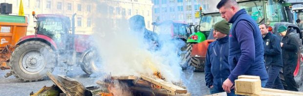 Boeren bezetten Brussel: ‘Het wordt iconisch’