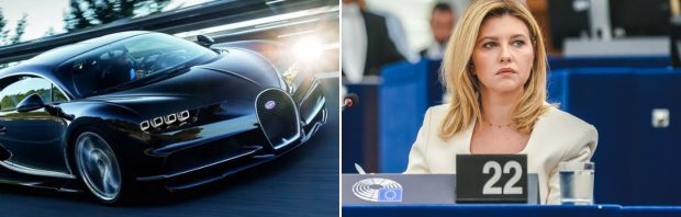 Vrouw van president Zelensky koopt geen peperdure Bugatti van 4,5 miljoen euro