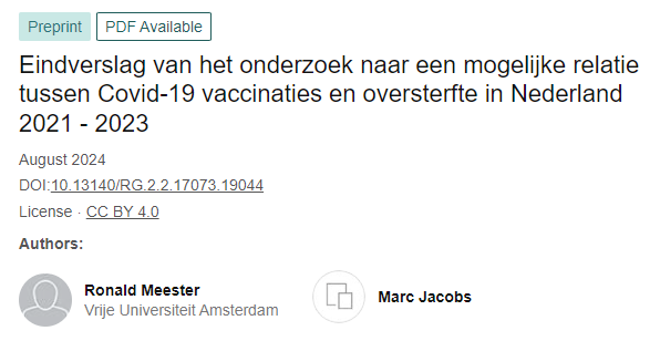 Langverwacht onderzoek naar oversterfte en COVID-19-vaccinaties gepubliceerd, lees hier de belangrijkste conclusies 2 1 4
