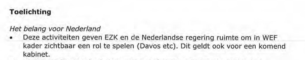 Rutte 4 heeft al bepaald dat Schoof 1 naar het World Economic Forum in Davos moet 2 naar