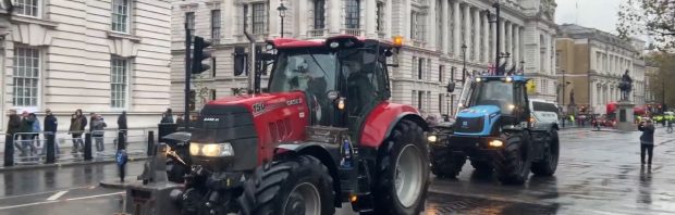 Beelden: zo bestormden 10.000 boeren de Britse hoofdstad na dolk in de rug van de overheid