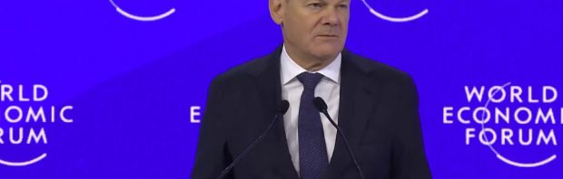 Scholz bij het WEF: Vrijheid van meningsuiting gaat niet op voor ‘extreemrechtse’ meningen