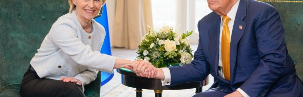 ‘Idiote’ handelsdeal tussen EU en VS doet de wenkbrauwen fronsen: ‘Ursula tekent met een glimlach onze ondergang’