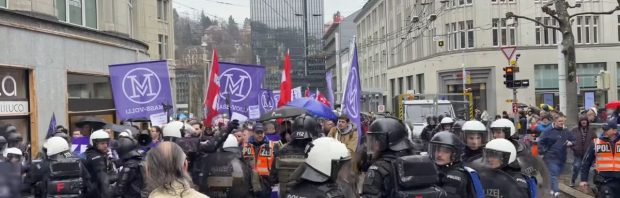Kijk: Spanningen en confrontaties bij protesten tegen vaccinatieplicht in Zwitserland