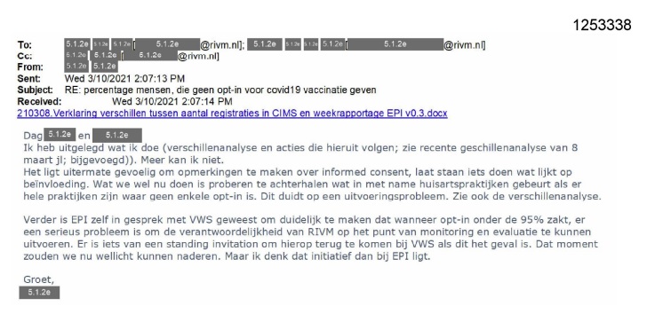 5 jaar geleden werd aan de bel getrokken omdat RIVM 'van de ene dataramp in de andere terechtkwam', zo reageerde De Jonge 5 den