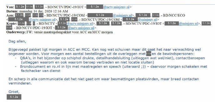 Coronabesluitvorming NCTV: hoe Catshuis en Torentje buiten de democratie om beslisten 3 pa