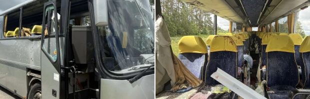 Dodelijke Oekraïense droneaanval op bus met kinderen: ‘Een nieuwe terroristische daad tegen burgers’